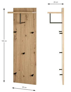 Hot HAKU Möbel Wandgarderobe