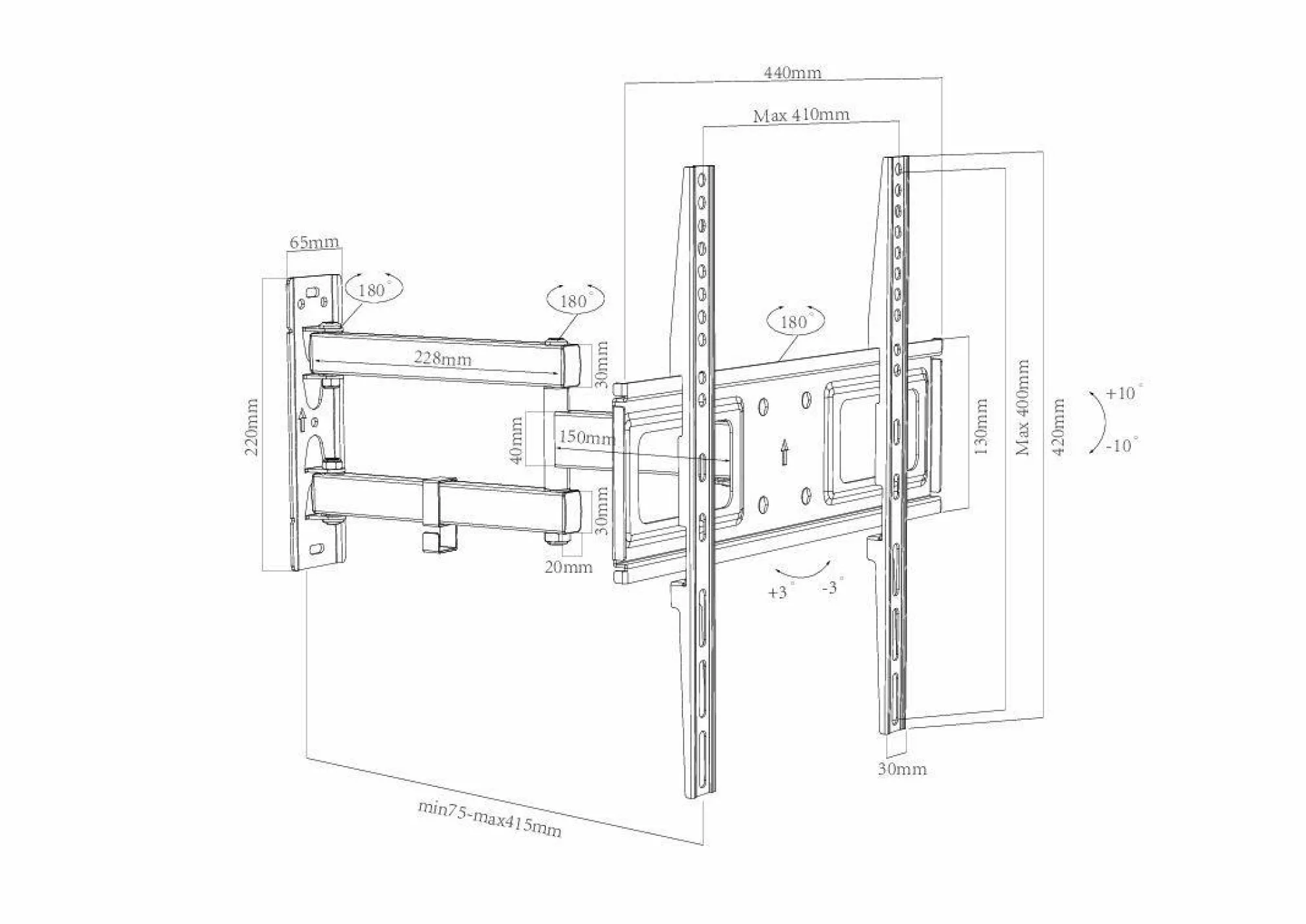 Discount VCM Wandhalterung B-SN 400