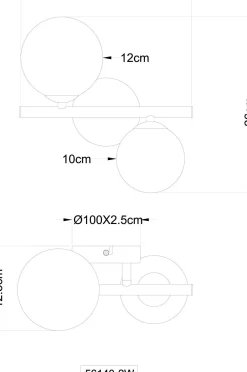 GLOBO Lighting Wandleuchte RIHA