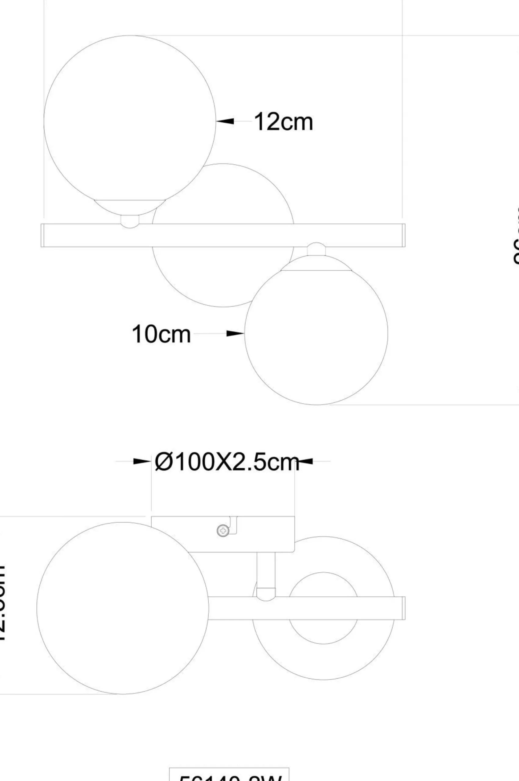 GLOBO Lighting Wandleuchte RIHA