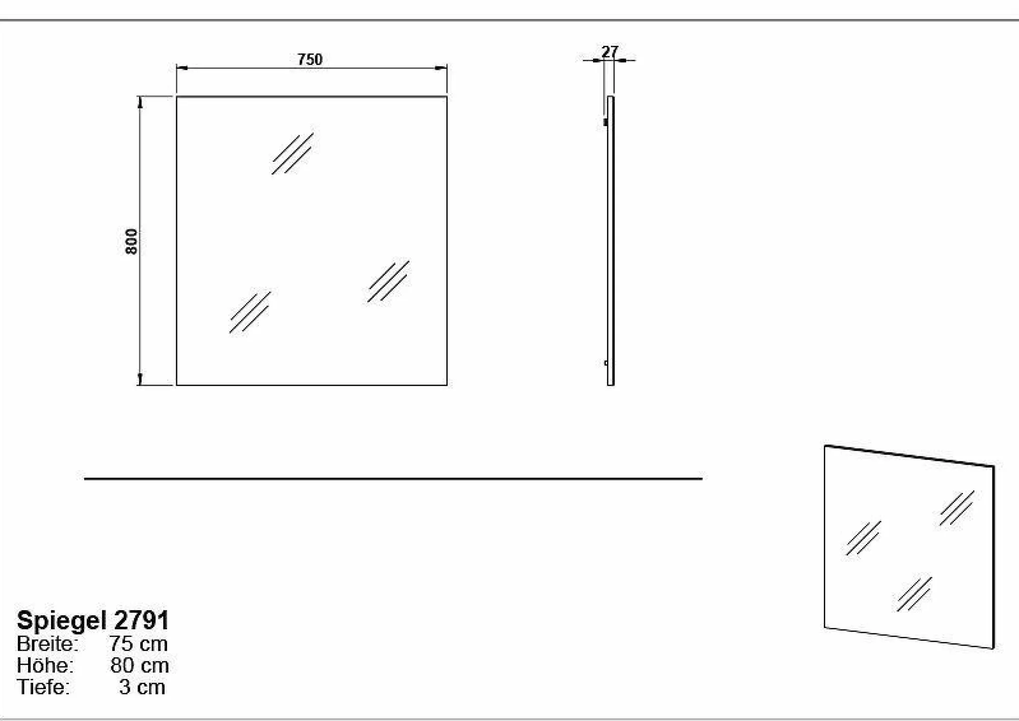 Sale GERMANIA Wandspiegel FREMONT