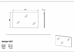 GERMANIA Wandspiegel UTAH