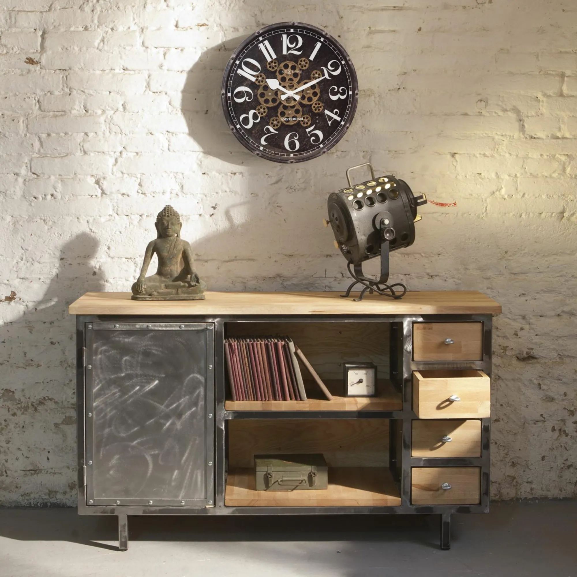 NEXTIME Wanduhr HENRY