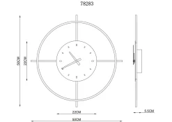 GLOBO Lighting Wanduhr SUSSY