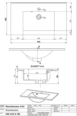 GERMANIA Waschbeckenunterschrank VASIO