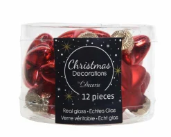 Sonstige Weihnachtskugel-Box Sterne WEIHNACHTSROT