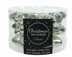 Sonstige Weihnachtskugel-Box Sterne SILBER