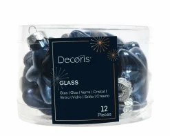 Sonstige Weihnachtskugel-Box Sterne NACHTBLAU