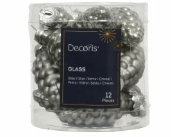 Sonstige Weihnachtskugel-Box Zapfen ZART GRAU