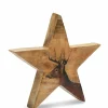 Online casa NOVA Weihnachtsstern mit Hirsch-Aufdruck