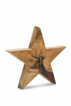Online casa NOVA Weihnachtsstern mit Hirsch-Aufdruck