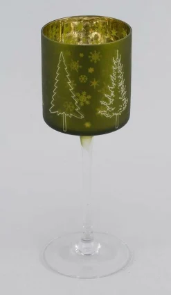 Sonstige Windlicht Tanne/Schneeflocke