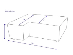 Elastoform Winkelhocker links URBINO