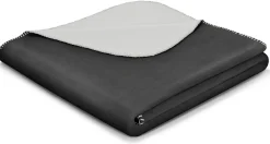 Biederlack Wohndecke BASIC anthr.-silber