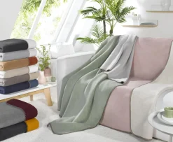 Biederlack Wohndecke BASIC anthr.-silber