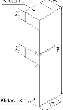 Outlet VCM Wäscheschrank DRESO