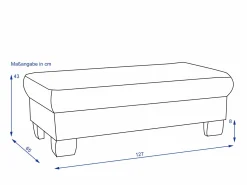Discount SYSTEMPOLSTER XXL Hocker PAULINA